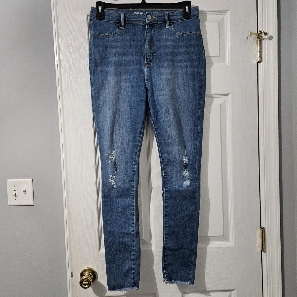 Old Navy Extra High Rockstar Jeggings - Size Girl's 20 Plus = Womens 12